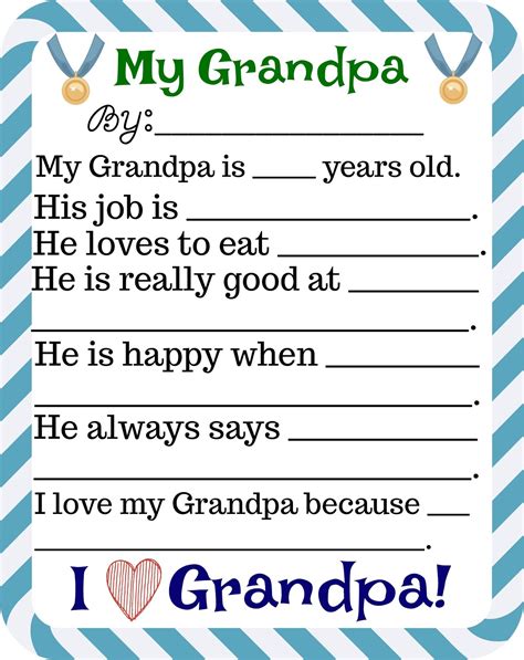 Father S Day Cards For Grandpa Printable